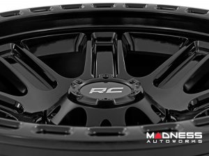 Jeep Custom Wheels (1) - Rough Country - 84 Series - Gloss Black - 17 x 8.5 / 5 x 5 / +0